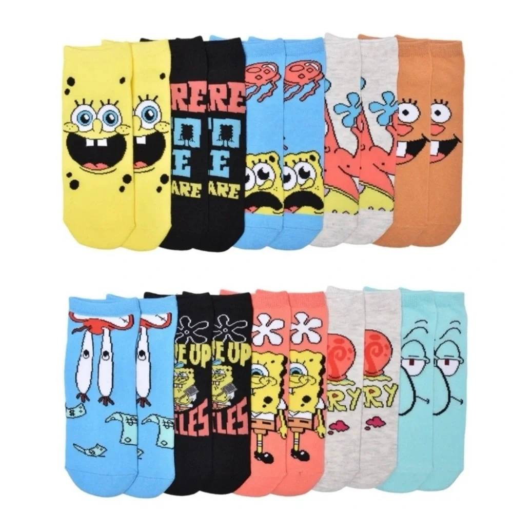 10 pack Nickelodeon SpongeBob SquarePants low cut Socks. New with tags.